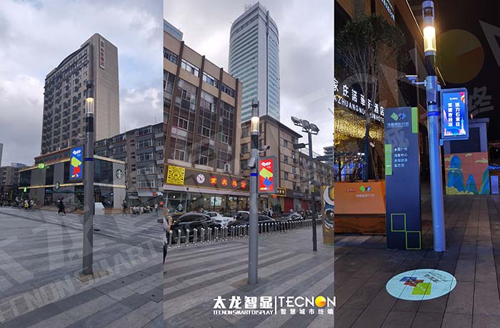 石家莊灣里廟步行街 LED 燈桿屏項目：點亮商業街區的智慧光影